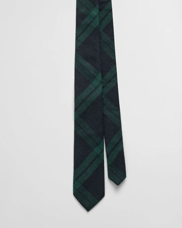 Γραβάτα από μείγμα μαλλιού και flannel με καρό μοτίβο σε premium κουτί